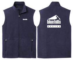 BHE - F152 - BLUE HILLS EMPLOYEE  NAVY Unisex MicroFleece Vest