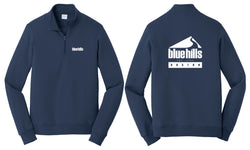 BHE - PC850Q - BLUE HILLS EMPLOYEE NAVY Quarter Zip Sweatshirt