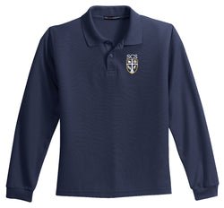SCS- Y500LS -Navy Long Sleeve Polo